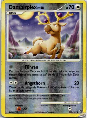 Pokémon-Karte Damhirplex 113/132 Rätselhafte Wunder