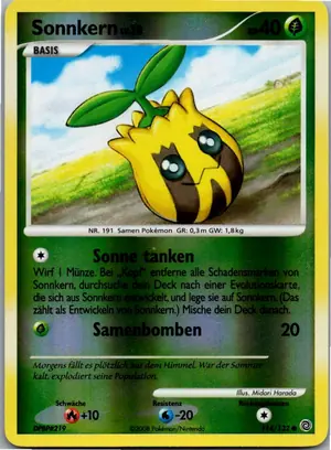 Pokémon-Karte Sonnkern 114/132 Rätselhafte Wunder