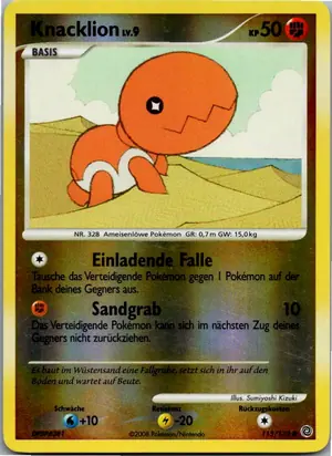 Pokémon-Karte Knacklion 115/132 Rätselhafte Wunder