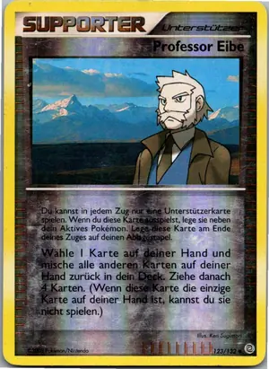 Pokémon-Karte Professor Eibe 123/132 Rätselhafte Wunder