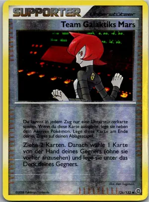 Pokémon-Karte Team Galaktiks Mars 126/132 Rätselhafte Wunder
