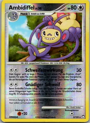 Pokémon-Karte Ambidiffel 3/123 Geheimnisvolle Schätze