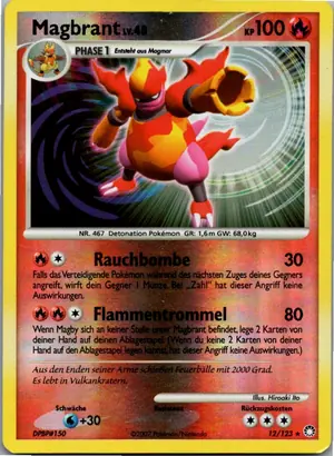 Pokémon-Karte Magbrant 12/123 Geheimnisvolle Schätze
