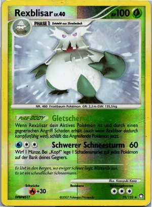Pokémon-Karte Rexblisar 19/123 Geheimnisvolle Schätze