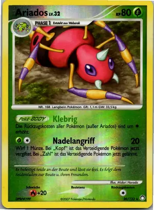 Pokémon-Karte Ariados 20/123 Geheimnisvolle Schätze