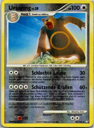 Pokémon-Karte Ursaring 38/123 Geheimnisvolle Schätze