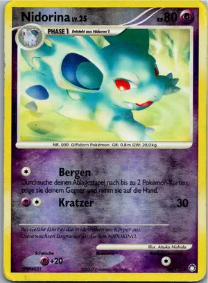 Pokémon-Karte Nidorina 56/123 Geheimnisvolle Schätze