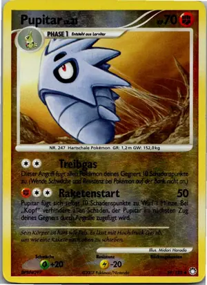 Pokémon-Karte Pupitar 59/123 Geheimnisvolle Schätze