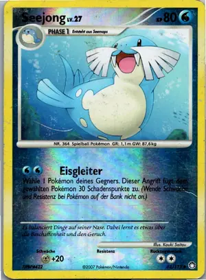 Pokémon-Karte Seejong 62/123 Geheimnisvolle Schätze