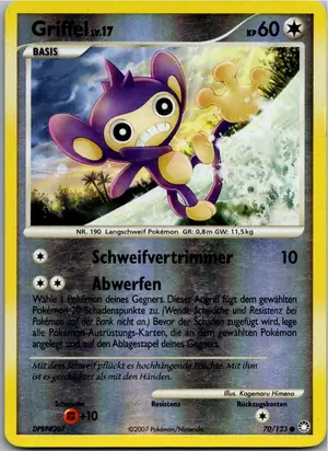 Pokémon-Karte Griffel 70/123 Geheimnisvolle Schätze