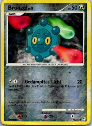 Pokémon-Karte Bronzel 74/123 Geheimnisvolle Schätze