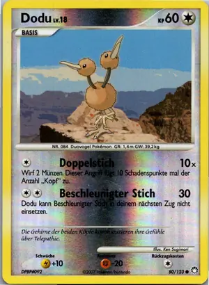 Pokémon-Karte Dodu 80/123 Geheimnisvolle Schätze