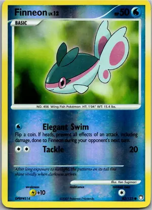 Pokémon-Karte Finneon 83/123 Geheimnisvolle Schätze