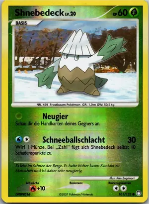 Pokémon-Karte Shnebedeck 101/123 Geheimnisvolle Schätze