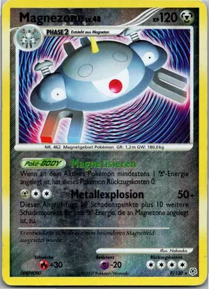 Pokémon-Karte Magnezone 8/130 Diamant & Perl