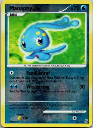 Pokémon-Karte Manaphy 9/130 Diamant & Perl