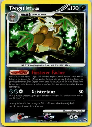 Pokémon-Karte Tengulist 14/130 Diamant & Perl