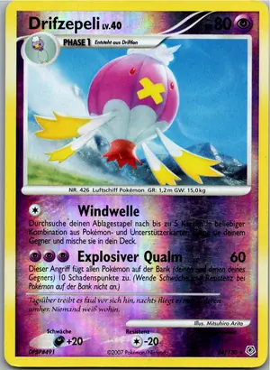 Pokémon-Karte Drifzepeli 24/130 Diamant & Perl