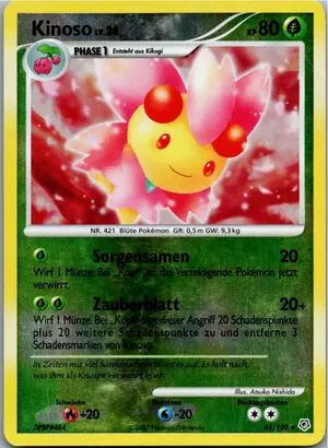 Pokémon-Karte Kinoso 45/130 Diamant & Perl
