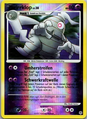Pokémon-Karte Zwirrklop 47/130 Diamant & Perl