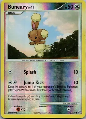 Pokémon-Karte Buneary Haspiror 73/130 Diamant & Perl