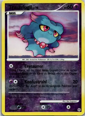 Pokémon-Karte Traunfugil 91/130 Diamant & Perl