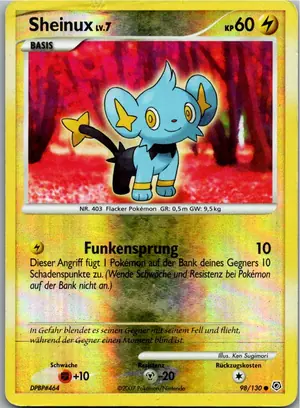 Pokémon-Karte Sheinux 98/130 Diamant & Perl