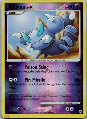 Pokémon-Karte Skorupi Pionskora 99/130 Diamant & Perl