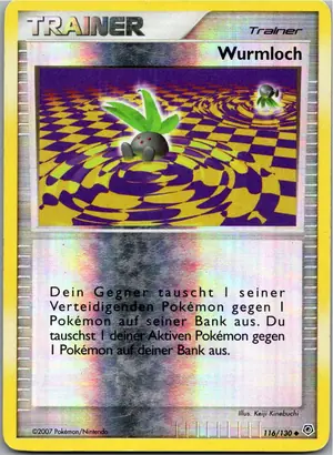 Pokémon-Karte Wurmloch 116/130 Diamant & Perl