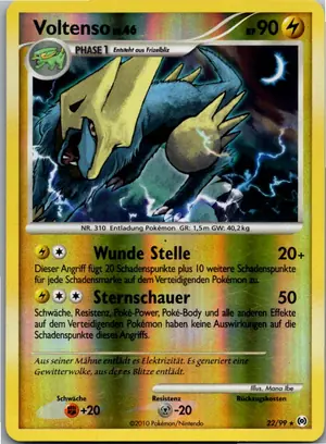 Pokémon-Karte Voltenso 22/99 Arceus