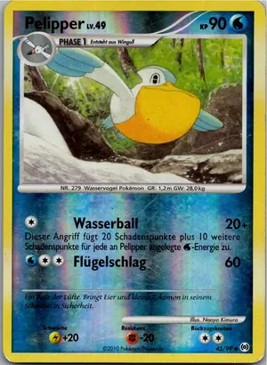 Pokémon-Karte Pelipper 45/99 Arceus