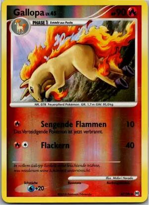 Pokémon-Karte Gallopa 47/99 Arceus