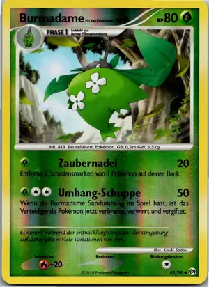 Pokémon-Karte Burmadame Pflanzenumhang 49/99 Arceus