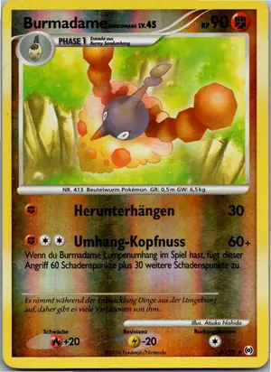 Pokémon-Karte Burmadame Sandumhang 50/99 Arceus