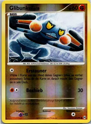 Pokémon-Karte Glibunkel 61/99 Arceus