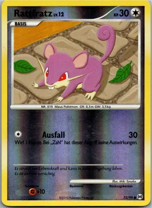 Pokémon-Karte Rattfratz 73/99 Arceus
