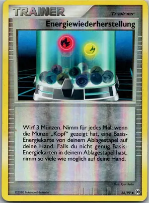 Pokémon-Karte Energiewiederherstellung 86/99 Arceus