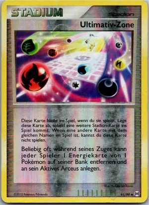 Pokémon-Karte Ultimativ-Zone 91/99 Arceus