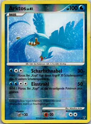 Pokémon-Karte Arktos 16/147 Ultimative Sieger