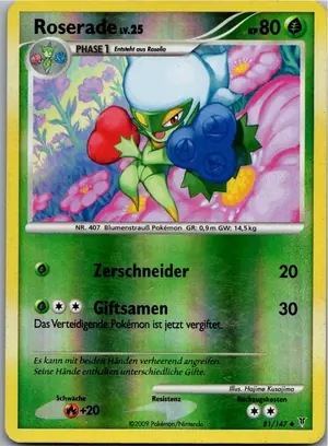 Pokémon-Karte Roserade 81/147 Ultimative Sieger
