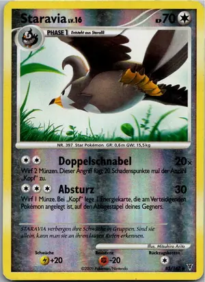 Pokémon-Karte Staravia 85/147 Ultimative Sieger