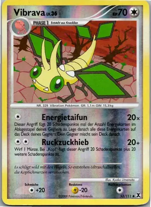 Pokémon-Karte Vibrava 53/111 Aufstieg der Rivalen
