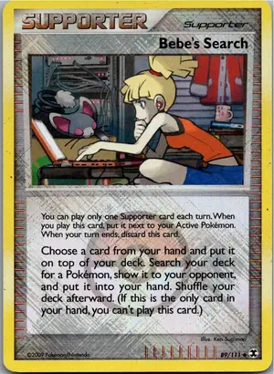 Pokémon-Karte Bebe's Search 89/111 Aufstieg der Rivalen