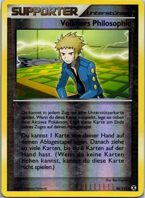 Pokémon-Karte Volkners Philosophie 98/111 Aufstieg der Rivalen