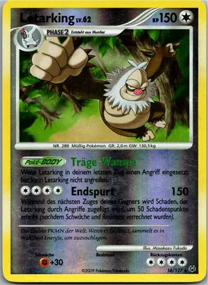 Pokémon-Karte Letarking 16/127 Platin