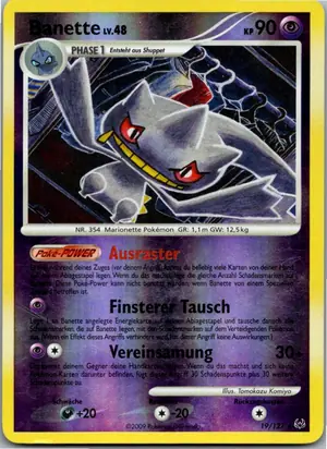Pokémon-Karte Banette 19/127 Platin