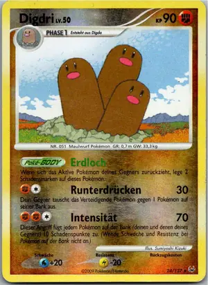 Pokémon-Karte Digdri 24/127 Platin