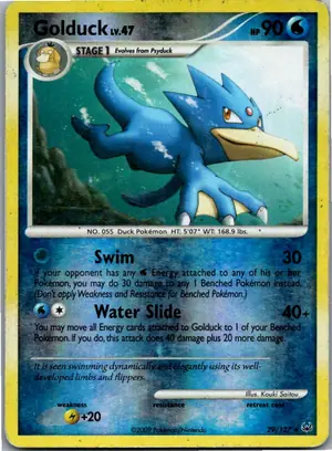 Pokémon-Karte Golduck Entoron 29/127 Platin