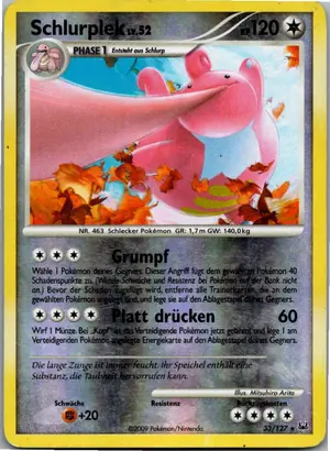 Pokémon-Karte Schlurplek 33/127 Platin