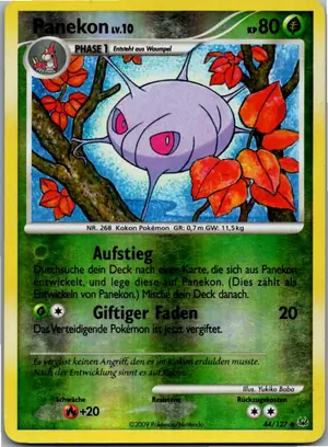 Pokémon-Karte Panekon 44/127 Platin